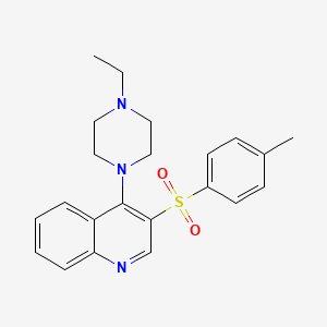 molecular formula C22H25N3O2S B2382566 4-(4-乙基哌嗪-1-基)-3-(4-甲苯磺酰基)喹啉 CAS No. 866871-50-3