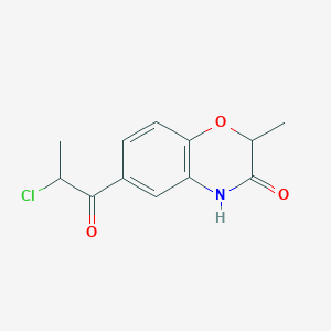 6-(2-Chloro-propionyl)-2-methyl-4H-benzo[1,4]oxazin-3-one