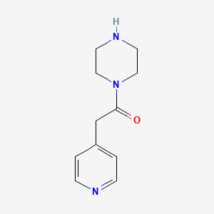 molecular formula C11H15N3O B2382596 1-(Piperazin-1-yl)-2-(pyridin-4-yl)ethan-1-one CAS No. 849355-57-3