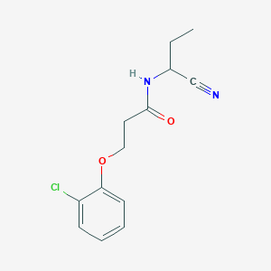 molecular formula C13H15ClN2O2 B2382598 3-(2-chlorophenoxy)-N-(1-cyanopropyl)propanamide CAS No. 1333708-78-3