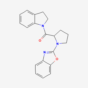 (1-(Benzo[d]oxazol-2-yl)pyrrolidin-2-yl)(indolin-1-yl)methanone