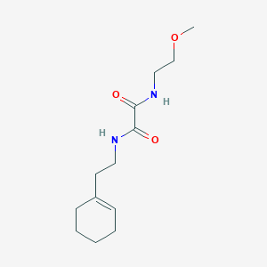 molecular formula C13H22N2O3 B2382608 N-[2-(cyclohexen-1-yl)ethyl]-N'-(2-methoxyethyl)oxamide CAS No. 341007-51-0