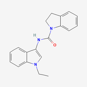 molecular formula C19H19N3O B2382616 N-(1-ethyl-1H-indol-3-yl)indoline-1-carboxamide CAS No. 899990-87-5
