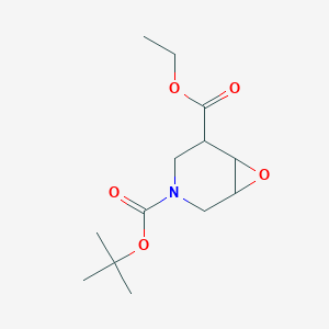molecular formula C13H21NO5 B2382617 3-O-Tert-butyl 5-O-ethyl 7-oxa-3-azabicyclo[4.1.0]heptane-3,5-dicarboxylate CAS No. 2375268-56-5