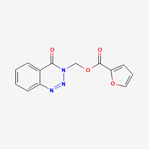 (4-oxobenzo[d][1,2,3]triazin-3(4H)-yl)methyl furan-2-carboxylate
