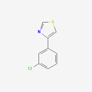 molecular formula C9H6ClNS B2382646 4-(3-Chlorophenyl)-1,3-thiazole CAS No. 383145-27-5