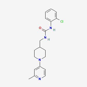 molecular formula C19H23ClN4O B2382653 1-(2-Chlorophenyl)-3-((1-(2-methylpyridin-4-yl)piperidin-4-yl)methyl)urea CAS No. 2034307-48-5