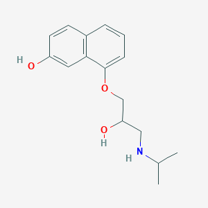 molecular formula C16H21NO3 B023827 rac 7-Hydroxy Propranolol CAS No. 81907-81-5