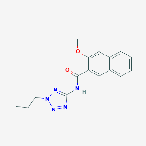 molecular formula C16H17N5O2 B238271 3-methoxy-N-(2-propyl-2H-tetraazol-5-yl)-2-naphthamide 