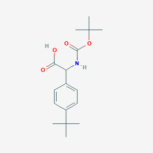 molecular formula C17H25NO4 B2382715 2-(Boc-amino)-2-(4-tert-butyl-phenyl)acetic acid CAS No. 1336889-00-9