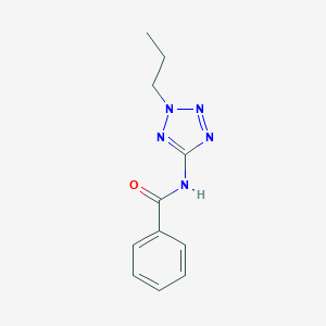 molecular formula C11H13N5O B238272 N-(2-Propyl-2H-tetraazol-5-yl)benzamide 