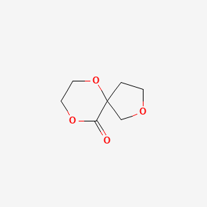 molecular formula C7H10O4 B2382739 2,6,9-Trioxaspiro[4.5]decan-10-one CAS No. 1955494-75-3