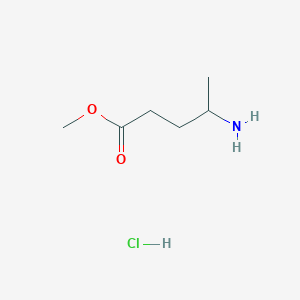 molecular formula C6H14ClNO2 B2382744 Methyl 4-aminopentanoate;hydrochloride CAS No. 58620-99-8