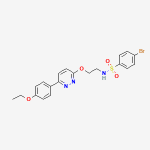 molecular formula C20H20BrN3O4S B2382750 4-bromo-N-(2-((6-(4-ethoxyphenyl)pyridazin-3-yl)oxy)ethyl)benzenesulfonamide CAS No. 920239-24-3