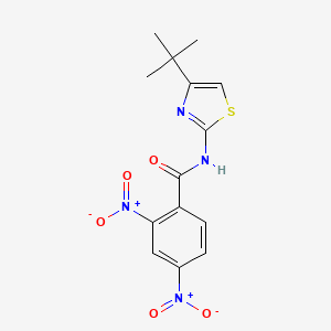 N-(4-tert-butyl-1,3-thiazol-2-yl)-2,4-dinitrobenzamide
