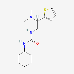molecular formula C15H25N3OS B2382784 1-Cyclohexyl-3-(2-(dimethylamino)-2-(thiophen-2-yl)ethyl)urea CAS No. 923232-48-8