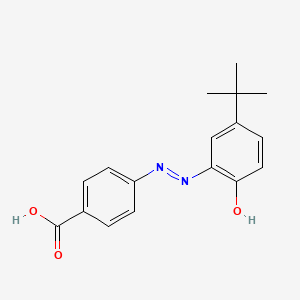 molecular formula C17H18N2O3 B2382785 4-[(E)-2-(5-叔丁基-2-羟基苯基)偶氮-1-基]苯甲酸 CAS No. 1240018-26-1