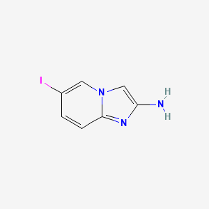 molecular formula C7H8IN3 B2382789 6-Iodoimidazo[1,2-A]pyridin-2-amine CAS No. 947248-49-9