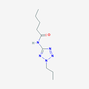 molecular formula C9H17N5O B238279 N-(2-propyl-2H-tetrazol-5-yl)pentanamide 