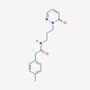 molecular formula C16H19N3O2 B2382791 N-(3-(6-氧代嘧啶-1(6H)-基)丙基)-2-(对甲苯基)乙酰胺 CAS No. 1209777-34-3