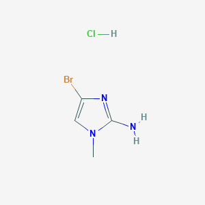 molecular formula C4H7BrClN3 B2382800 4-Bromo-1-methyl-1H-imidazol-2-amine hydrochloride CAS No. 1632286-16-8