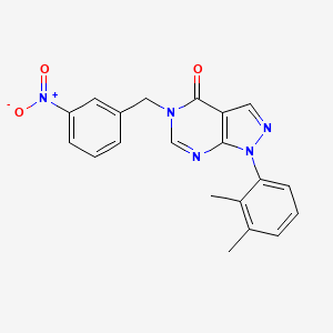 1-(2,3-Dimethylphenyl)-5-[(3-nitrophenyl)methyl]pyrazolo[3,4-d]pyrimidin-4-one