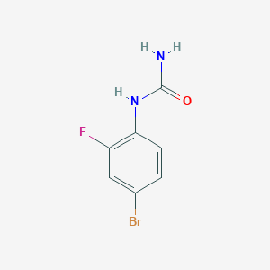 molecular formula C7H6BrFN2O B2382836 1-(4-Bromo-2-fluorophenyl)urea CAS No. 877134-79-7