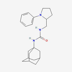 molecular formula C22H31N3O B2382874 1-((3s,5s,7s)-Adamantan-1-yl)-3-((1-phenylpyrrolidin-2-yl)methyl)urea CAS No. 1797859-95-0