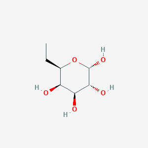 molecular formula C8 H12 N2 O3 B238291 (2S,3R,4S,5R,6R)-6-Ethyloxane-2,3,4,5-tetrol CAS No. 127279-08-7