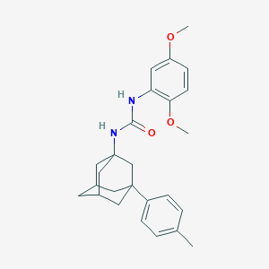 molecular formula C26H32N2O3 B2382913 N-(2,5-二甲氧基苯基){[3-(4-甲基苯基)金刚烷基]氨基}甲酰胺 CAS No. 880794-41-2