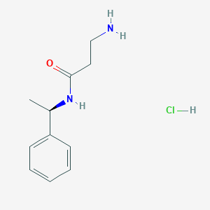molecular formula C11H17ClN2O B2382916 (R)-3-氨基-N-(1-苯乙基)丙酰胺盐酸盐 CAS No. 2227842-29-5