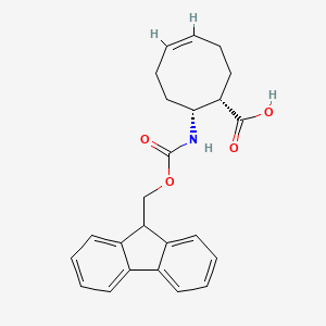 molecular formula C24H25NO4 B2382935 N-Fmoc-(+/-)-cis-8-aminocyclooct-4-ene-1-carboxylic acid CAS No. 1335031-72-5