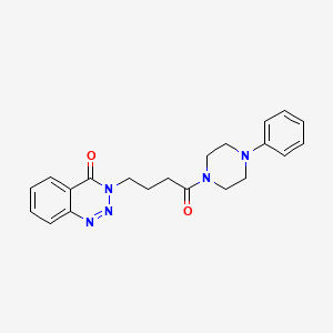 B2382941 3-[4-Oxo-4-(4-phenylpiperazin-1-yl)butyl]-1,2,3-benzotriazin-4-one CAS No. 440331-39-5