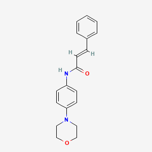 B2382942 N-(4-Morpholin-4-yl-phenyl)-3-phenyl-acrylamide CAS No. 300829-92-9