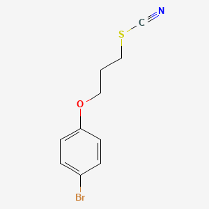 molecular formula C10H10BrNOS B2382952 3-(4-Bromophenoxy)propyl thiocyanate CAS No. 7494-06-6