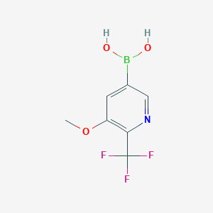 molecular formula C7H7BF3NO3 B2382961 [5-Methoxy-6-(trifluoromethyl)pyridin-3-yl]boronic acid CAS No. 2259724-27-9