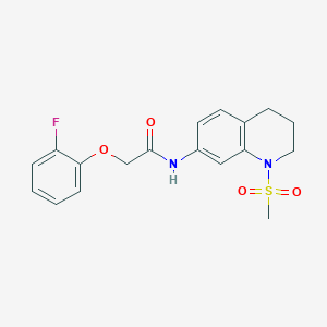 B2382973 2-(2-fluorophenoxy)-N-(1-methylsulfonyl-3,4-dihydro-2H-quinolin-7-yl)acetamide CAS No. 1005302-55-5