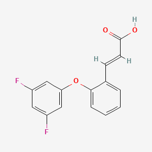 molecular formula C15H10F2O3 B2382977 (E)-3-[2-(3,5-二氟苯氧基)苯基]-2-丙烯酸 CAS No. 886361-03-1