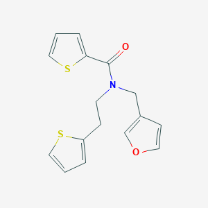 B2382981 N-(furan-3-ylmethyl)-N-(2-(thiophen-2-yl)ethyl)thiophene-2-carboxamide CAS No. 1428379-22-9