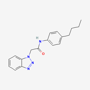 molecular formula C18H20N4O B2382999 2-(1H-1,2,3-苯并三唑-1-基)-N-(4-丁基苯基)乙酰胺 CAS No. 298218-10-7