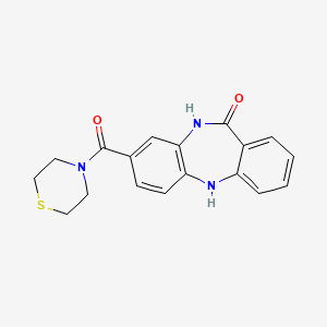8-(thiomorpholine-4-carbonyl)-5H-dibenzo[b,e][1,4]diazepin-11(10H)-one