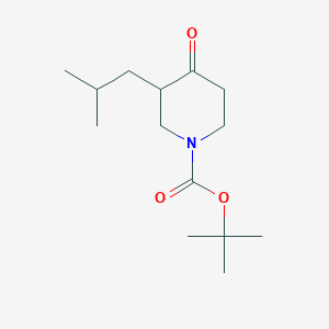 molecular formula C14H25NO3 B2383029 Tert-butyl 3-(2-methylpropyl)-4-oxopiperidine-1-carboxylate CAS No. 1700136-35-1