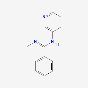 B2383061 N'-methyl-N-(3-pyridinyl)benzenecarboximidamide CAS No. 338397-05-0