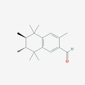 molecular formula C4H11N3 B238307 2-Naphthalenecarboxaldehyde, 5,6,7,8-tetrahydro-3,5,5,6,7,8,8-heptamethyl-, (6R,7R)-rel- CAS No. 127459-79-4