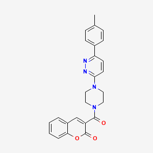 3-(4-(6-(p-tolyl)pyridazin-3-yl)piperazine-1-carbonyl)-2H-chromen-2-one