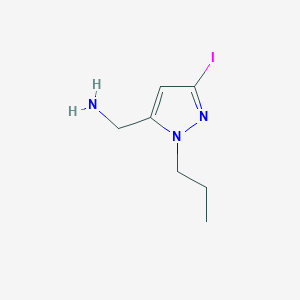 (5-Iodo-2-propylpyrazol-3-yl)methanamine
