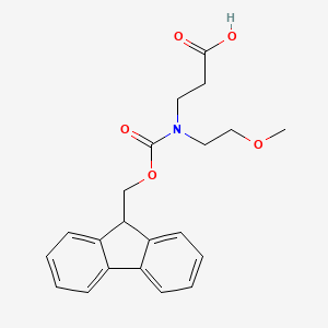 molecular formula C21H23NO5 B2383128 3-{[(9H-芴-9-基甲氧基)羰基](2-甲氧基乙基)氨基}丙酸 CAS No. 1935218-02-2