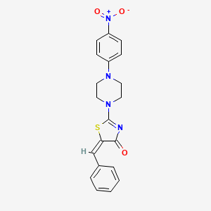 (E)-5-benzylidene-2-(4-(4-nitrophenyl)piperazin-1-yl)thiazol-4(5H)-one