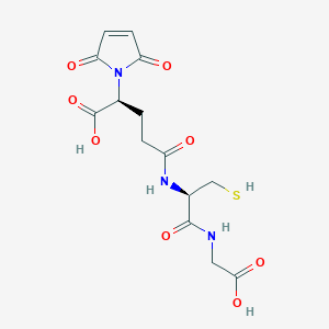 molecular formula C14H17N3O8S B238314 Glutathione maleimide CAS No. 137593-43-2