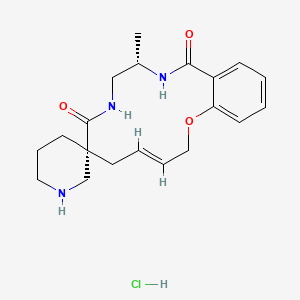 (4E,7R,11S)-11-Methylspiro[2-oxa-9,12-diazabicyclo[12.4.0]octadeca-1(18),4,14,16-tetraene-7,3'-piperidine]-8,13-dione;hydrochloride